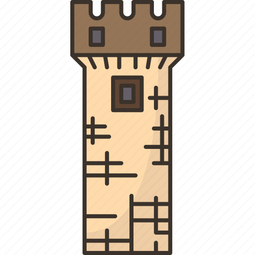 Tower, fortress, castle, defense, stronghold icon - Download on Iconfinder