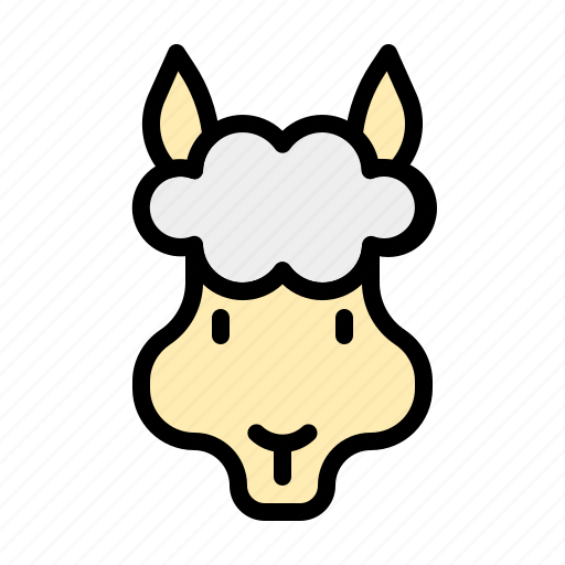 Alpaca, animal, cute, mammals, zoo icon - Download on Iconfinder