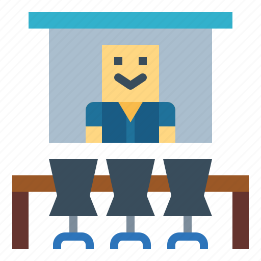 Chairs, meeting, presentation, room icon - Download on Iconfinder