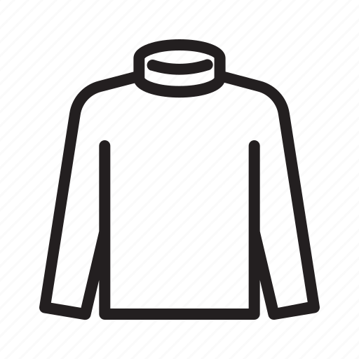 Turtle neck, sweater, pullover, clothing, fashion, apparel, dress icon - Download on Iconfinder
