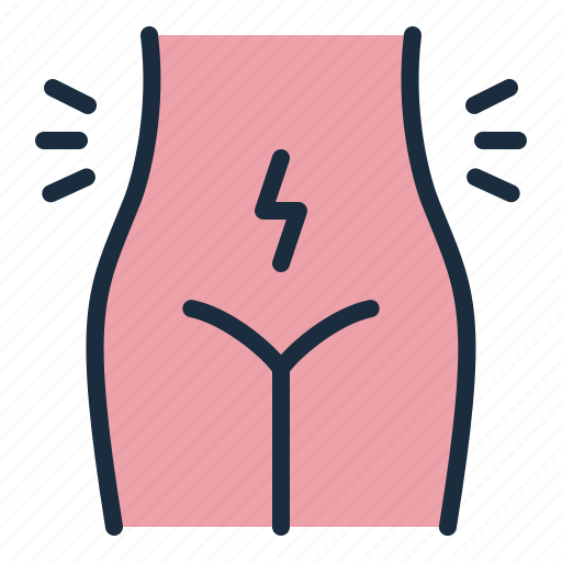 Cramps, body, menstruation, woman, period icon - Download on Iconfinder