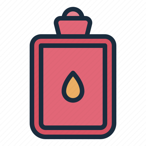 Therapy, menstruation, woman, period, hot water bottle icon - Download on Iconfinder