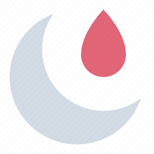 Moon, blood, menstruation, woman, period icon - Download on Iconfinder