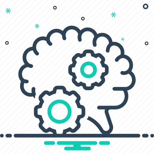 Cognition, brainstorm, mind, capability, process, empathy, cogwheels icon - Download on Iconfinder