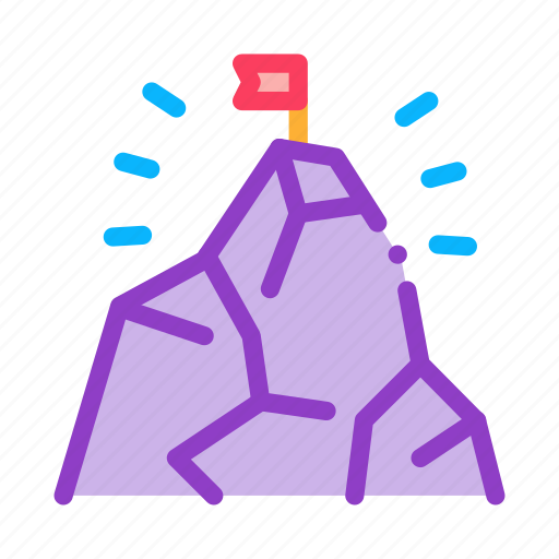 Flag, high, mountain, peak, top icon - Download on Iconfinder