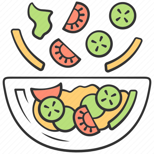 Cooking, fresh, healthy, meal, plate, tomato, vegetable icon - Download on Iconfinder