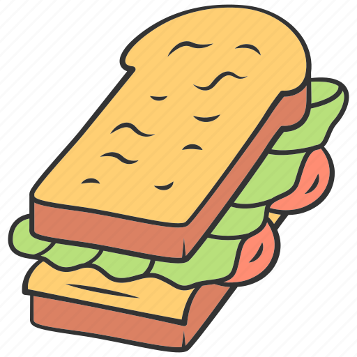 Bread, bun, cheese, dinner, fast, sandwich, slice icon - Download on Iconfinder