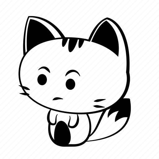Cat, doubt, emoji, sticker, thinking, uncertain, wonder icon - Download on Iconfinder