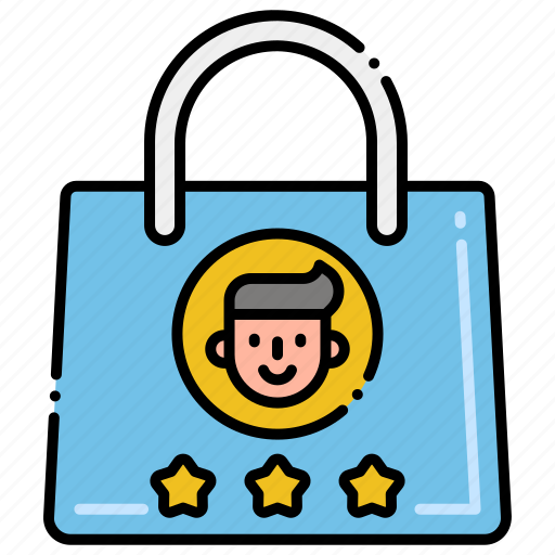Bag, customer, loyalty, star icon - Download on Iconfinder