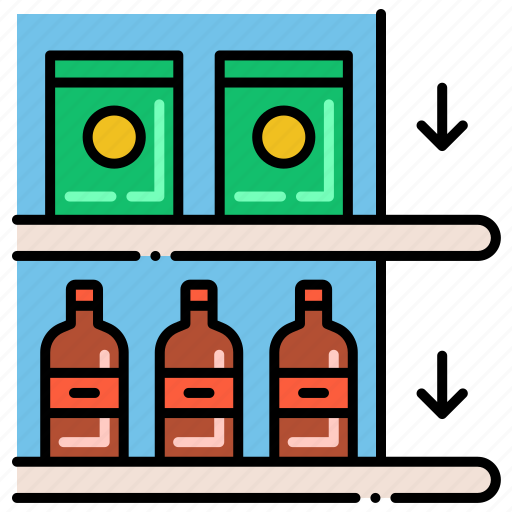 Arrow, bottle, endcap, shelf icon - Download on Iconfinder