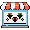 diamond, merchandising, retail, shop