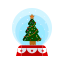 christmas, decorations, globe, merry, snow, tree 