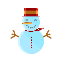 christmas, merry, scarf, smile, snowman