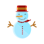 christmas, merry, scarf, smile, snowman 