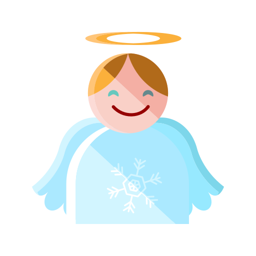 Angel, christmas, heaven, merry, santa, smile icon - Free download