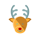 christmas, merry, nose, red, reindeer, rudolph