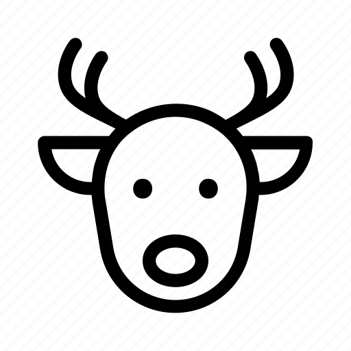 Christmas, deer, head, reindeer, xmas icon - Download on Iconfinder
