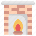 fire, fire place