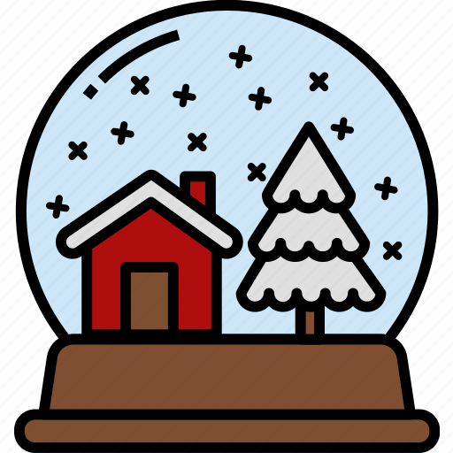 Snow, globe, christmas, decorative, ornament, ball, crystal icon - Download on Iconfinder