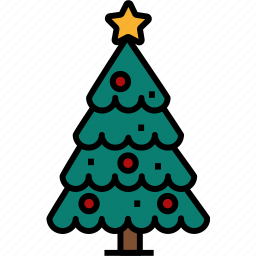 Tree, xmas, christmas, decoration, pine, holiday icon - Download on Iconfinder