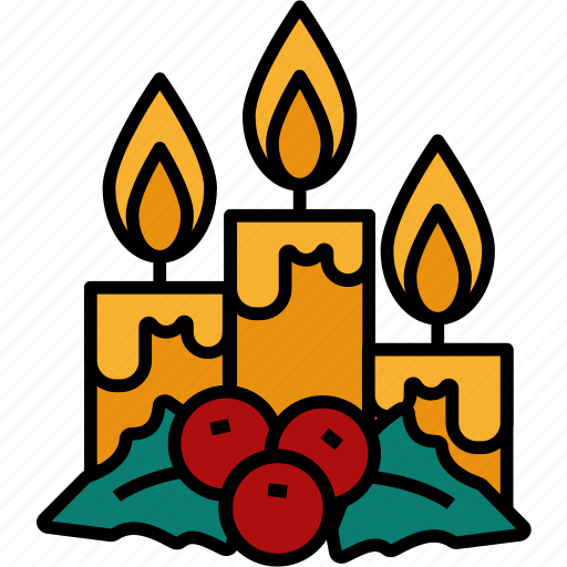 Candle, christmas, decoration, light, ornamental, xmas icon - Download on Iconfinder