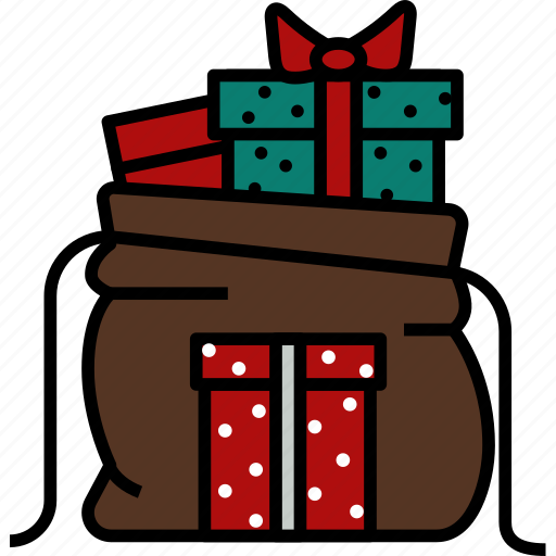 Bag, christmas, gift, present, sack, xmas icon - Download on Iconfinder
