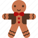 gingerbread, man, cookie, dessert, christmas, xmas