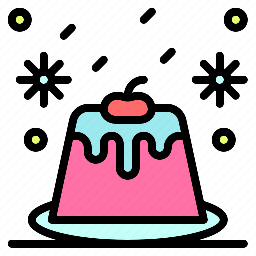 Cake, candy, christmas, merry, pudding, season, winter icon - Download on Iconfinder
