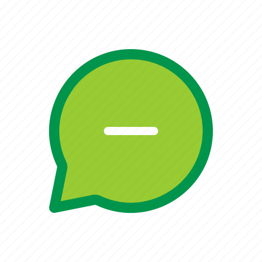 Chat, delete, less, message, minus, remove icon - Download on Iconfinder