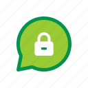 chat, encrypted, locked, message, passworded, secret, secured