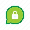 chat, message, unencrypted, unlocked, unprotected, unsecured 
