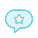 chat, favorite, like, message, star