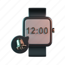 smartwatch, watch, bell, notification, message