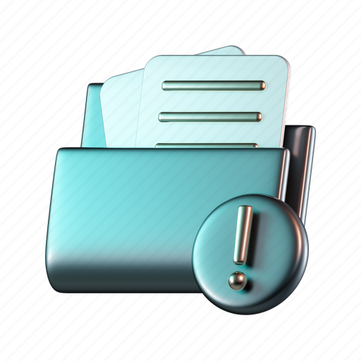 Folder, exclamation, error, corrupt, file icon - Download on Iconfinder