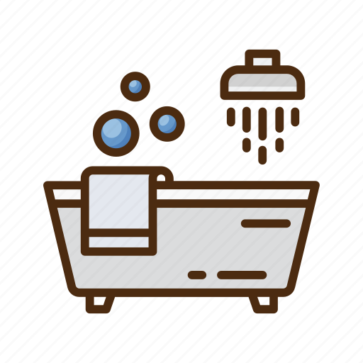 Bathtub, bathroom, shower icon - Download on Iconfinder