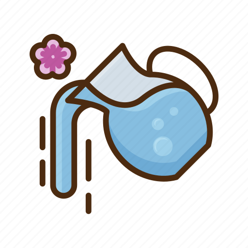 Jug, pour, water, glass, bottle, herb icon - Download on Iconfinder