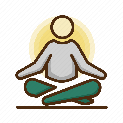 Meditation, yoga, exercise, fitness, health icon - Download on Iconfinder