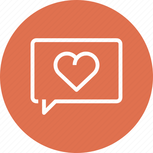 Bubble, communication, conversation, heart, love, message, speech icon - Download on Iconfinder