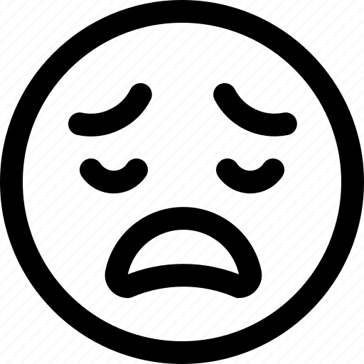 Face, emoji, chat, smiley, message, devastated icon - Download on Iconfinder