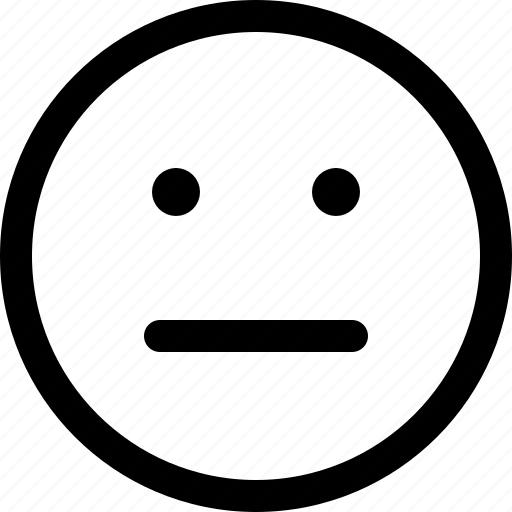 Smiley, indifferent, chat, message, emoji, face icon - Download on Iconfinder