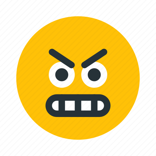 Angry, emoticon, emotion, face, mad, evel icon - Download on Iconfinder