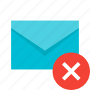 delete, message, email, mail, remove, envelope, letter