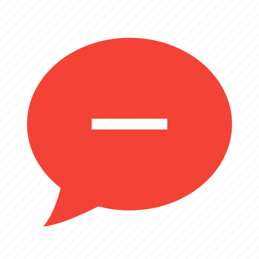 Comment, negative, bubble, chat, message, talk icon - Download on Iconfinder