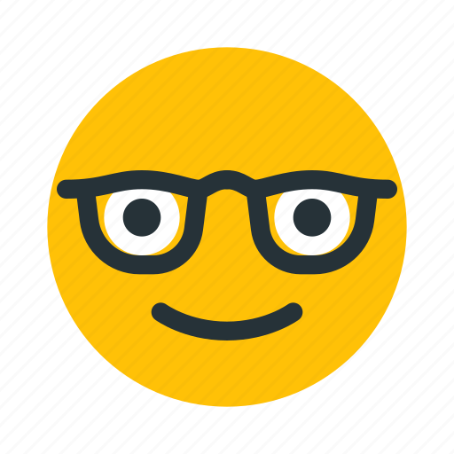 Nerd, emoticon, face, geek, glasses icon - Download on Iconfinder