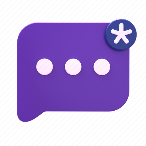 New, messages, chat, message, conversation, chatting, bubble 3D illustration - Download on Iconfinder