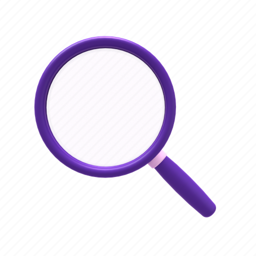 Search, magnifying glass, magnifier, find, zoom, magnifying, glass 3D illustration - Download on Iconfinder