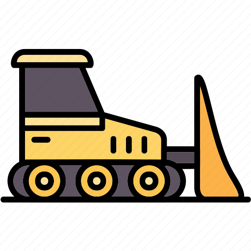 Bulldozer, backhoe, bucket, construction, contractor, equipment, excavation icon - Download on Iconfinder
