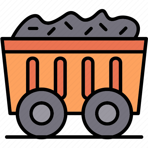 Mining, manufacturing, factory, industry, production, coal, wagon icon - Download on Iconfinder