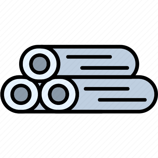 Pipes, construction, logs, pipe, plumbing, sewer icon - Download on Iconfinder