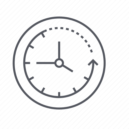 Clock, clockwise, progress, time icon - Download on Iconfinder